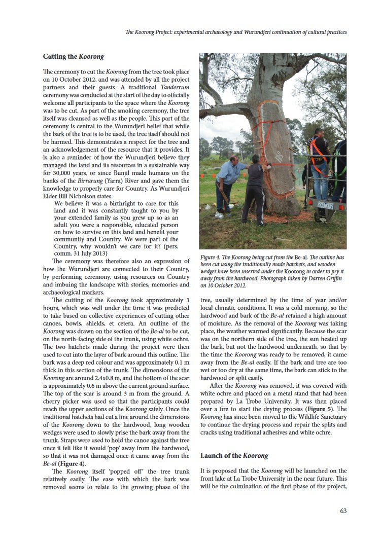 Humans have long used bark and wood in everyday life, but it's rare to find examples of these artefacts in the archaeological record - let alone the trees they came from. In Australia, a number of these trees still exist and continue to be made (3/-)