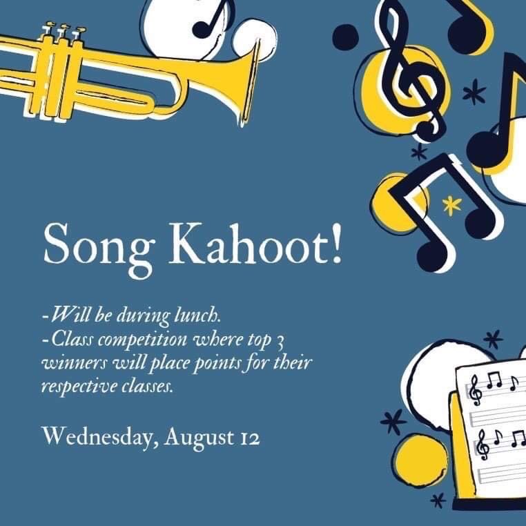 evhspride's tweet photo. HEY COUGARS!! Tomorrow’s spirit day is PASS THE AUX DAY! Post and share YOUR favorites songs and be featured on our Instagram! Don’t forget to take part in our Song Kahoot AT LUNCH and compete with other classes to win place points! 🐾 https://t.co/uQE9V2DsvY