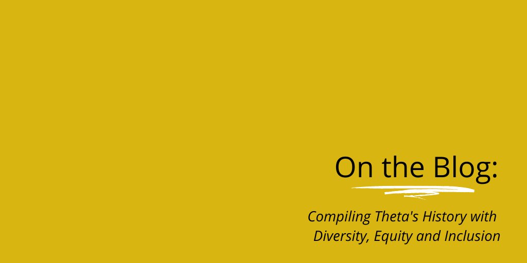 Part of Theta's DEI audit includes properly documenting and acknowledging Theta's past. Read more about this work on the blog. bit.ly/33QcrXN