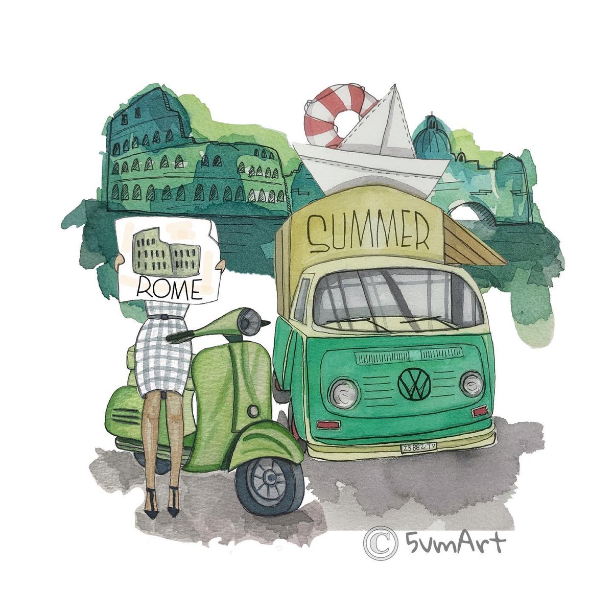 Fotomontaggi di alcuni mie illustrazioni utilizzando l’app #photoshopmix . 
Molto divertente!
#illustration #illustrazione #digitalillustration #acquarellosucarta #watercolorillustration