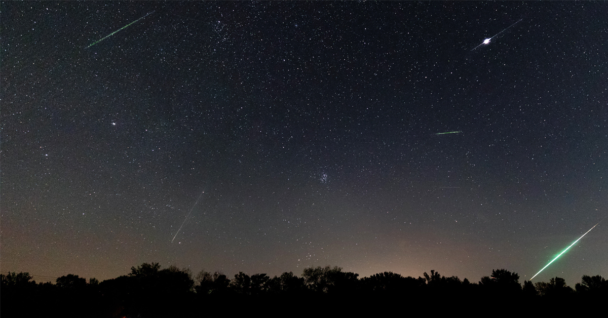 mid_americabank's tweet photo. The Perseids meteor shower is one of the best of the year, and it peaks tonight. The shower will peak with the most number of meteors during the late evening hours tonight and into the early morning hours tomorrow. Here are some tips to see the shower: https://t.co/iD2ipkwhqV https://t.co/SbDrYbZeaO