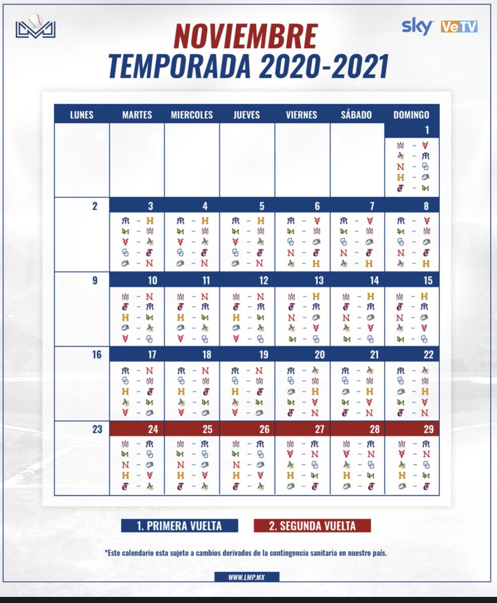 MxBeisbol's tweet photo. #LMP| LISTO EL CALENDARIO 2020-2021 ⚾️💥

¡NOS VEMOS EL 15 de Octubre! 🥰

Hay varios cambios pensados minuciosamente para evitar contagios y preservar la integridad física de jugadores, cuerpo técnico, directivos y todo el personal involucrado en la LMP. https://t.co/KpUhi1OZ2B