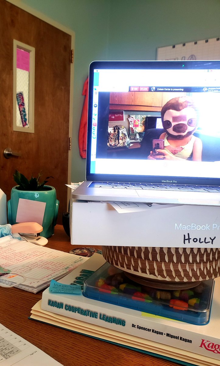holly_hargrove's tweet photo. Every IC meeting needs a sloth, right? Of course, a cheetah head would be more appropriate because we're moving fast to get everything ready for tomorrow! ππ¦₯
#beginningofschool @chris_zone4 @EMSGenerals https://t.co/fH3jOnAysX