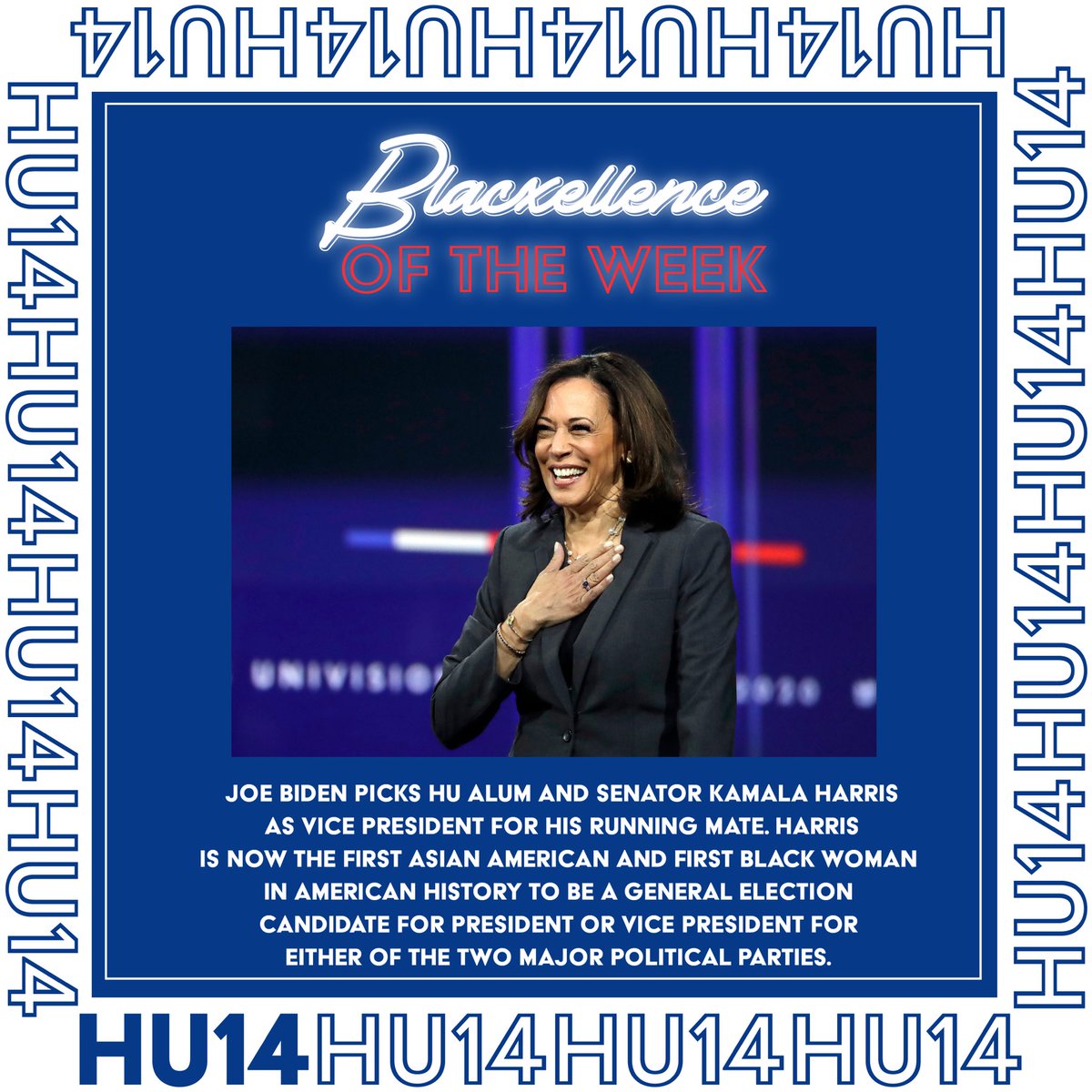 TheHU2014's tweet image. ITS LONELY AT THE TOP. 🔴🔵
c/o 2014 sends our congratulations to @kamalaharris !!

#HUYouKnow #LOADB #RoadTo100K #Howard