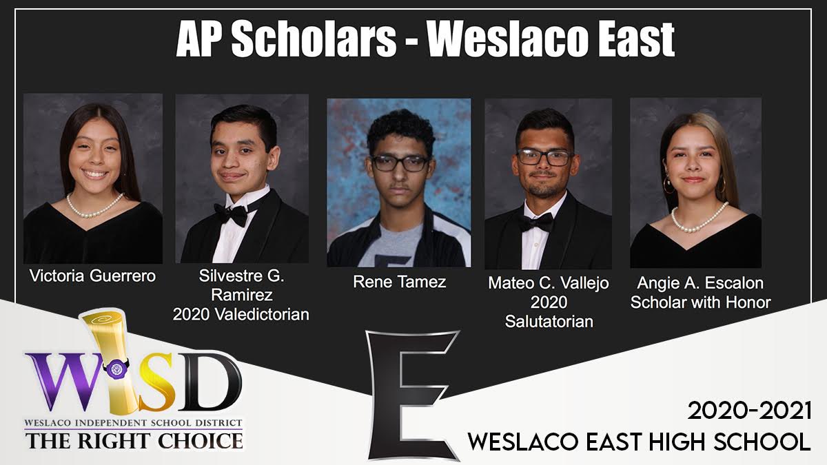 WeslacoISD's tweet photo. Congratulations to all the Weslaco East High School College Board AP Scholars for their exceptional achievement on the AP exams. https://t.co/QvTOPxIJ2f