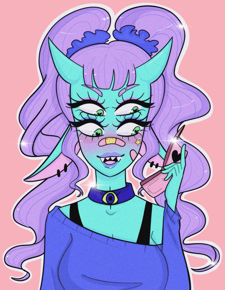 stellarinkk's tweet photo. Ahhh my favorite thing to draw... monster girls!!! You can buy her as a print in my shop! (Link in bio) ✨💕 https://t.co/EVLWSgtMOJ