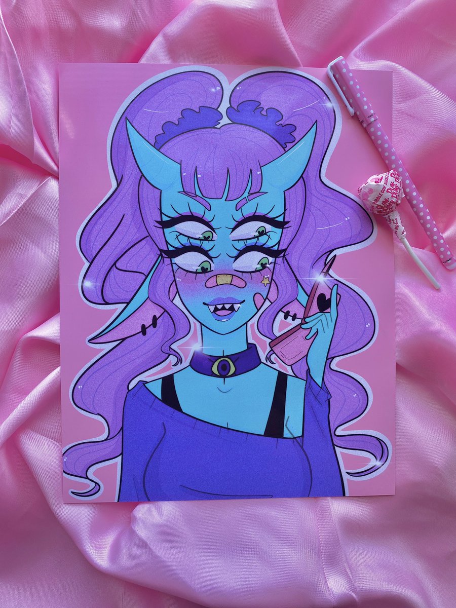 stellarinkk's tweet photo. Ahhh my favorite thing to draw... monster girls!!! You can buy her as a print in my shop! (Link in bio) ✨💕 https://t.co/EVLWSgtMOJ