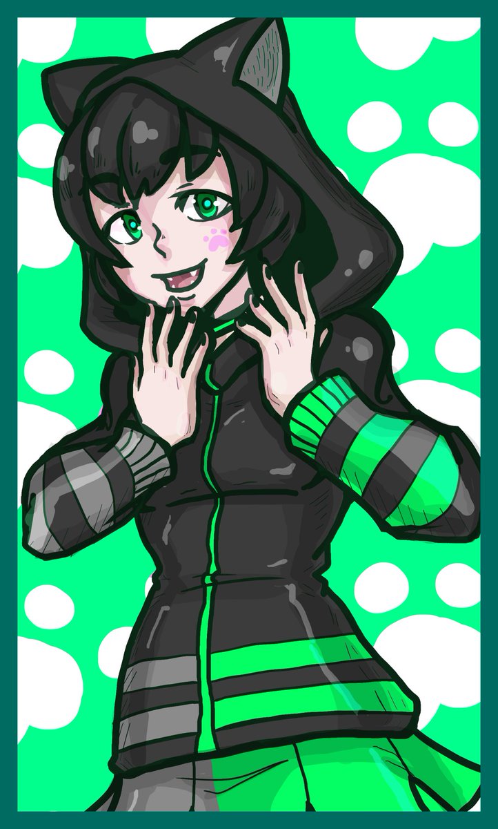 Arachnoplex's tweet photo. Drew a friend. Be sure to check them out ^^ @OSMrCreepers  #fanart #catgirl #Vtuber https://t.co/AV8dj8bw2l