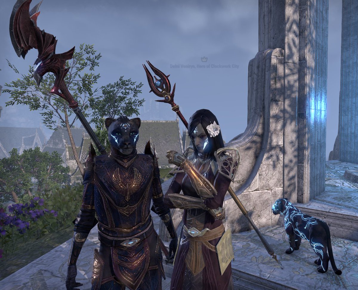 DrawnOutToSea's tweet photo. We got matching tattoos. A̵s̵ ̵d̵i̵d̵ ̵m̵y̵ ̵c̵a̵t̵.̵ @kexira #ESO #Psijic https://t.co/cwPG5jtFC4