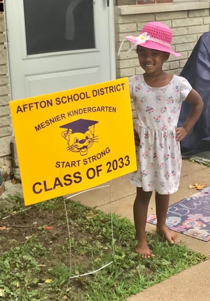 Mesnier_Primary's tweet photo. Only 13 days until our first day of school! Today we surprised our incoming kindergarteners. We are excited to welcome the Affton Class of 2033 to Mesnier. 💜💛 #startstong #afftonlearns https://t.co/5JMZUhlXYJ