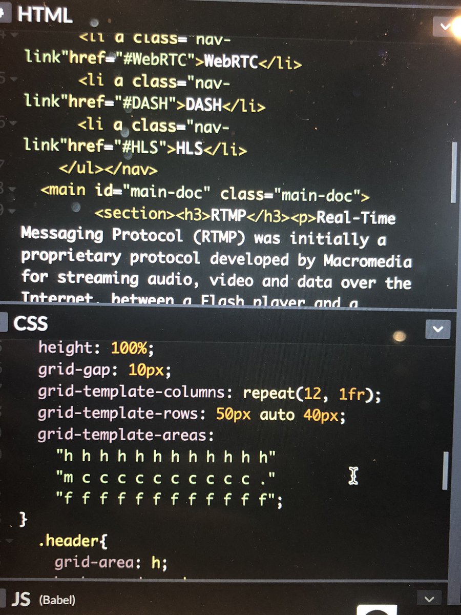 mickeyjmac's tweet photo. Day 6!! Today I scratched the surface of CSS grid layouts! Tnx @omgimanerd for the link! #100daysofcode #codenewbie #womenwhocode #freecodecamp #never2late2learn https://t.co/3Vhsc2vpGS