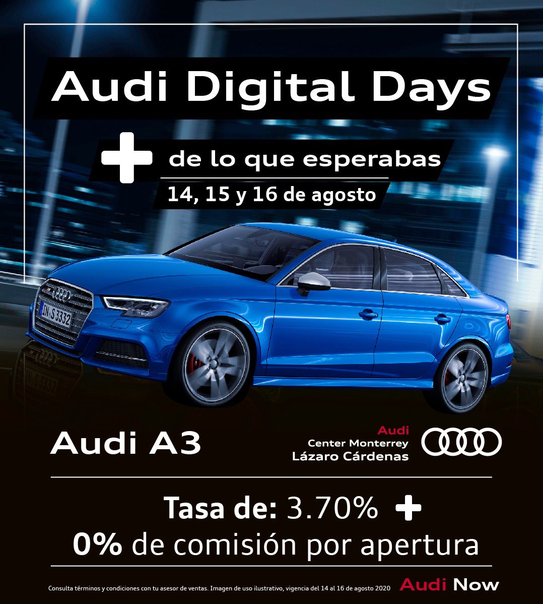 😱 Estrenar un Audi nunca fue tan fácil 😱 Audi Digital Days #ReadyToDrive            Solo en Audi Center Lázaro Cárdenas este 14, 15 y 16 de Agosto