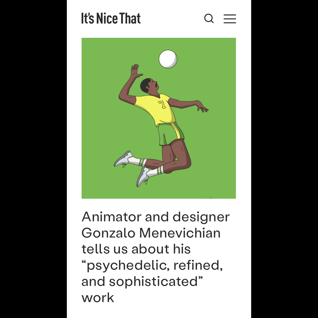 GonzStudioTM's tweet photo. I was featured at It's Nice That today, Thanks Ruby for writing the article! 🙏☀️

https://t.co/llOyi2EoQd https://t.co/9YAk7UjTAh