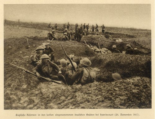 The Highlanders made repeated attempts to capture their final objective. However the intact barbed wire and Machine Guns either fixated or swatted them away. The Gordons once again made the most progress but were beaten back by German counter attacks. The troops at Havrincourt