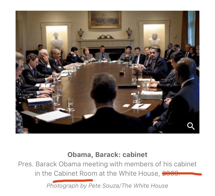 3 - Barack Obama had his own cabinet. Except it isn’t made out of wood like the one pictured above. It looks like some sort of party. Who else knows a thing or two about parties? The devil. Let’s continue ...