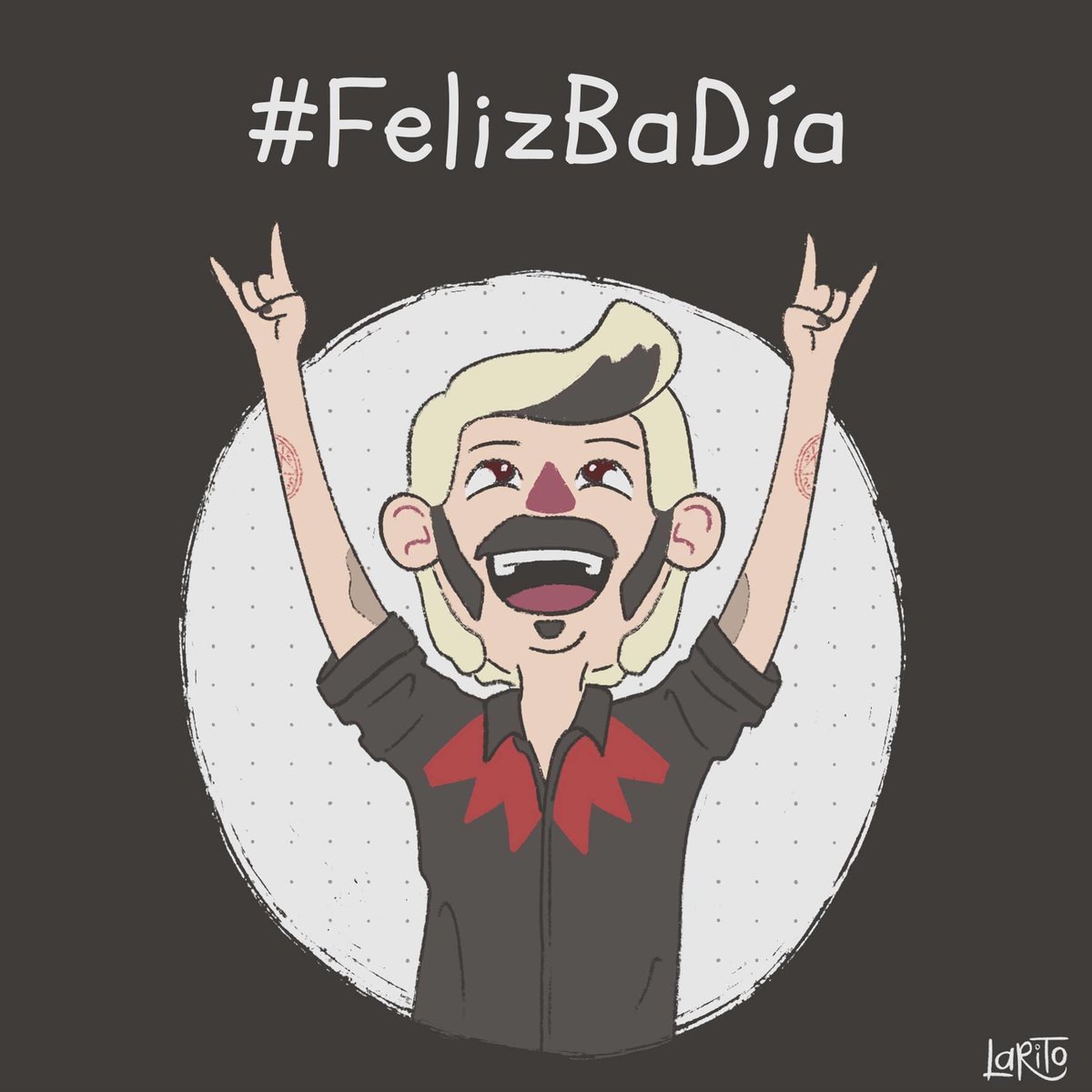 damarisabm's tweet photo. #FelizBaDía que tengas un muy feliz cumpleaños @ElBadiablo 
Créditos por la imagen A Laura Lara... https://t.co/Be9oyXcVfQ