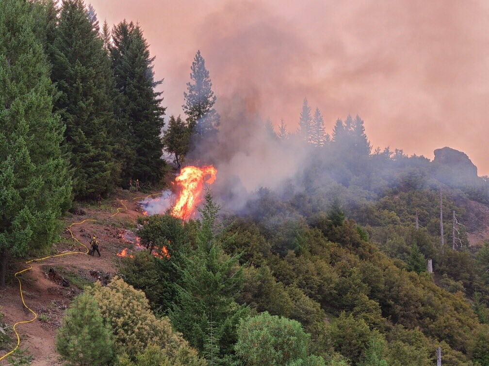 pffnevada's tweet image. Photos of the #RedSalmonComplex from PFFN District Vice President Tom Dunn, who is currently assisting with the combined fires burning in the Trinity Alps Wilderness on the Six Rivers and Shasta-Trinity National Forests. Strong work by all of the fire fighters who have responded.