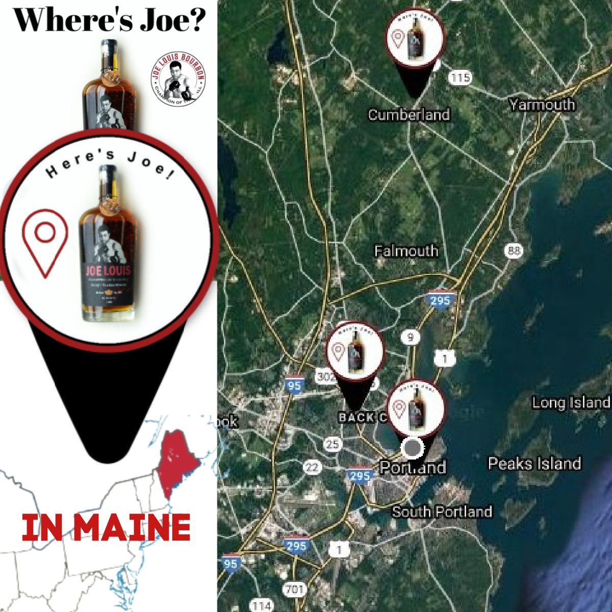 JoeLouisBourbon's tweet photo. We'be updated the map. #HeresJoe in #Maine, #Michigan #Oklahoma and #Mississippi so far...
https://t.co/kKhaj62jHx https://t.co/XWvvjEFdaL