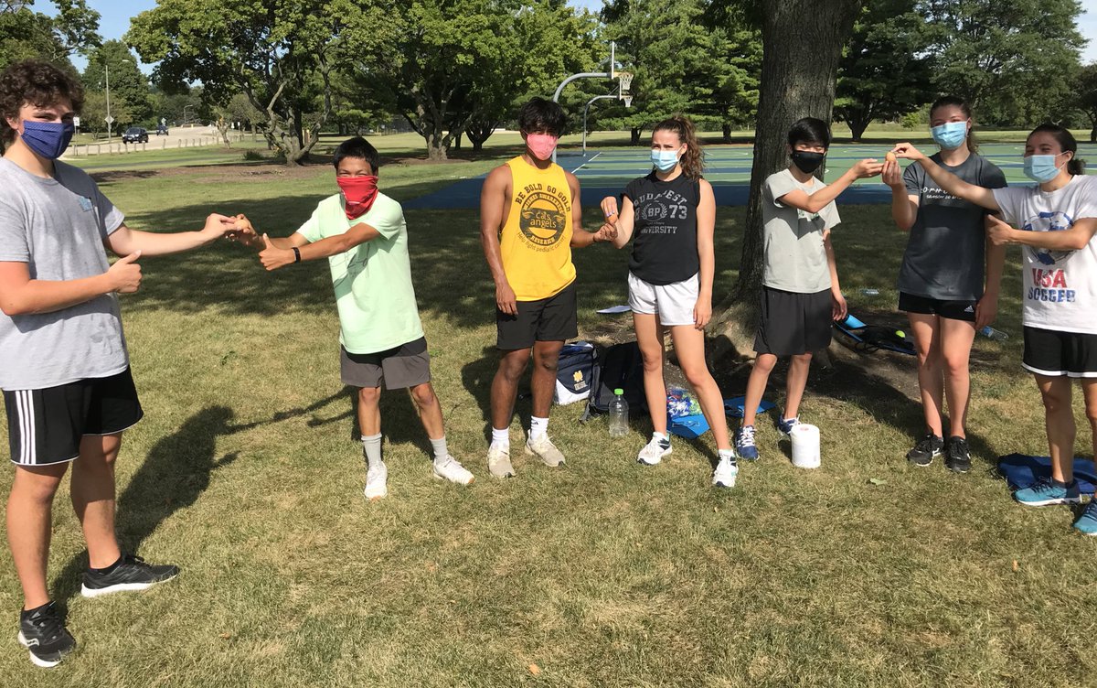 pwoyna's tweet photo. One practice down, one egg toss relay, no shelled survivors. Congrats to the dynamic duo of Julio Ortiz and Caitlin Fruh for breaking the finish tape! #lislexc #RIPegg #lisleonepride https://t.co/4cPz2vwkoo