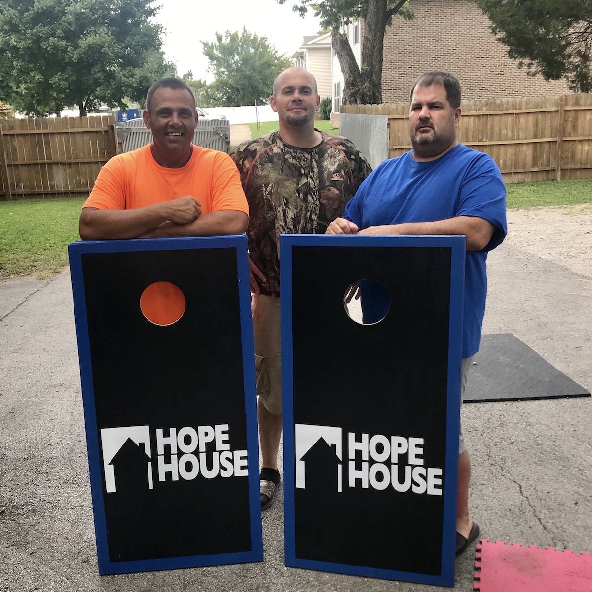 hopehousebg's tweet photo. Thank you to @SimpsonVenture1 for donating custom cornhole boards for our #ProgramLiving residents! https://t.co/z478IbtfVL