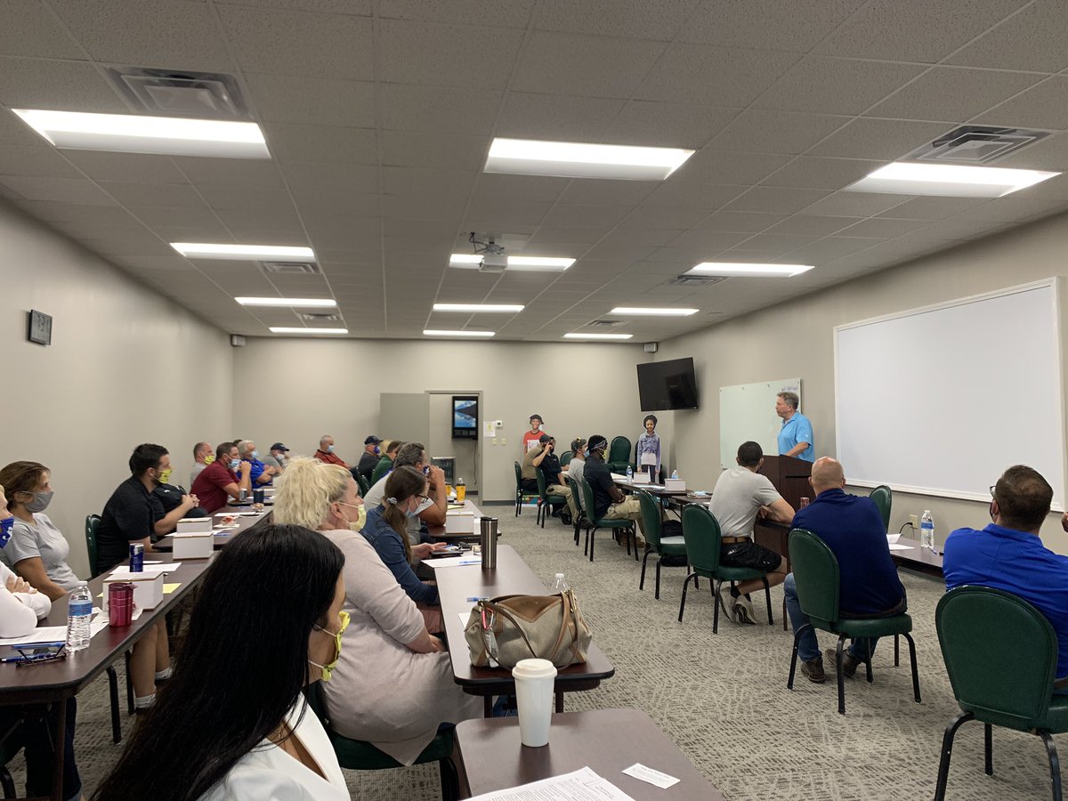 Day 1 of annual company meeting and alcohol and drug training broke into two days to allow social distancing!