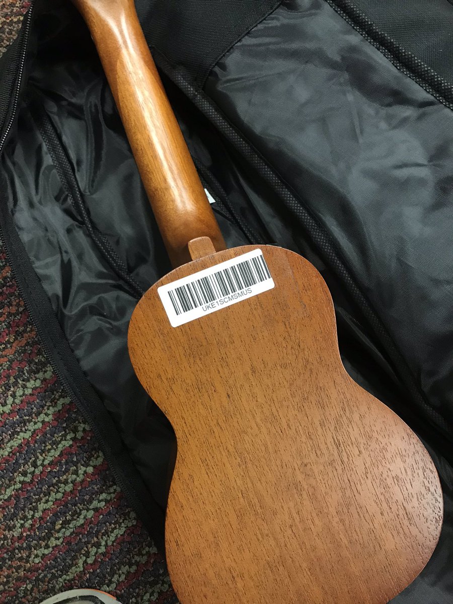 Just got done barcoding our new ukuleles! We’re going to find a way to play no matter what!