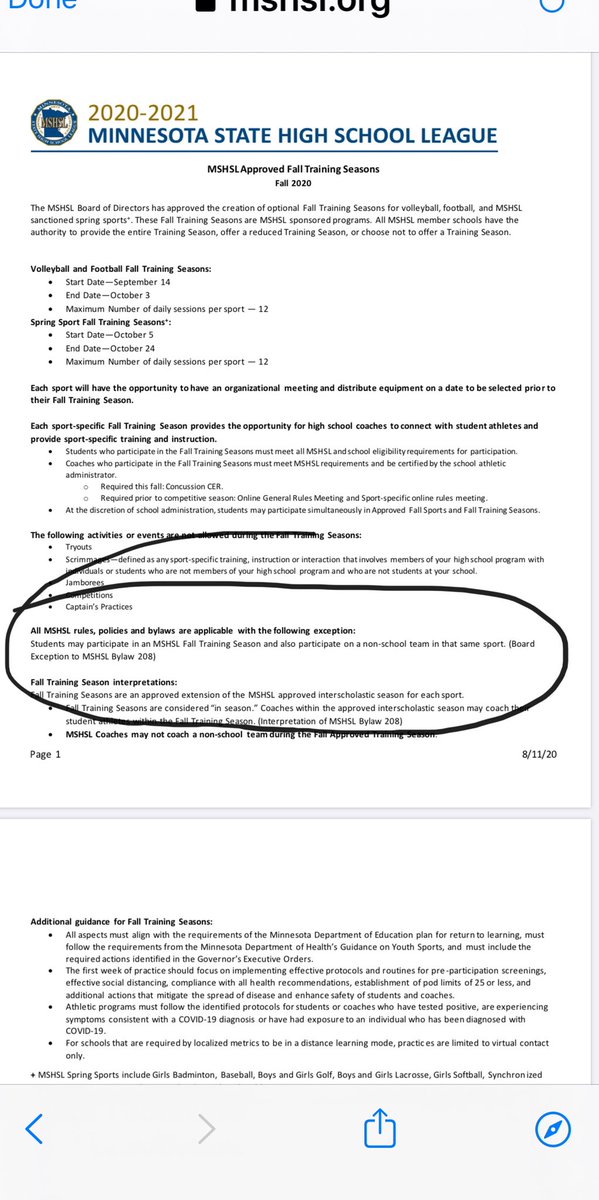 🚨🚨🚨🚨🚨🚨🚨🚨🚨🚨🚨🚨🚨 Exception to MSHSL Bylaw 208! High School Coaches can be involved in the Fall My7on7 HS League! 🏈🏈🏈🏈#LetsPlayFootball #highschoolfootball