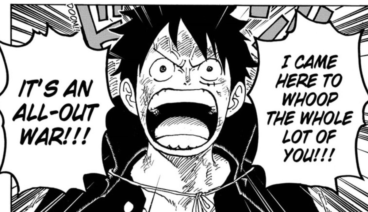 Luffy's done with this year and I'm feeling it. 