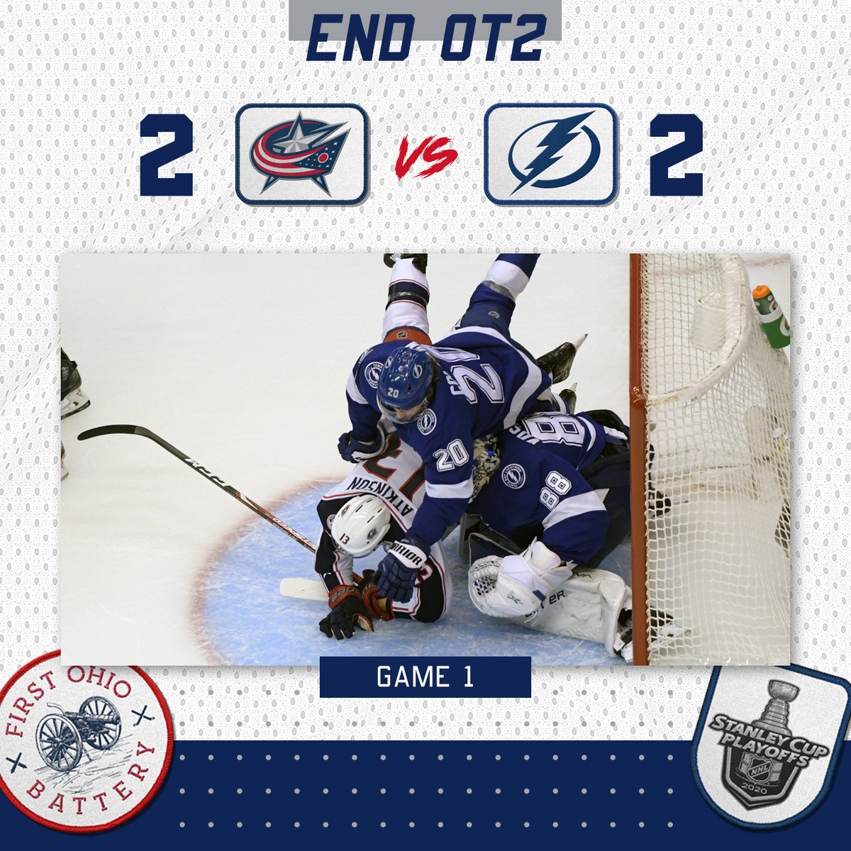 1stOhioBattery's tweet photo. It's already the longest game in Columbus Blue Jackets club history. And we're gonna do a third overtime.
#CBJ #CBJvsTBL https://t.co/JhNJFEfKk7