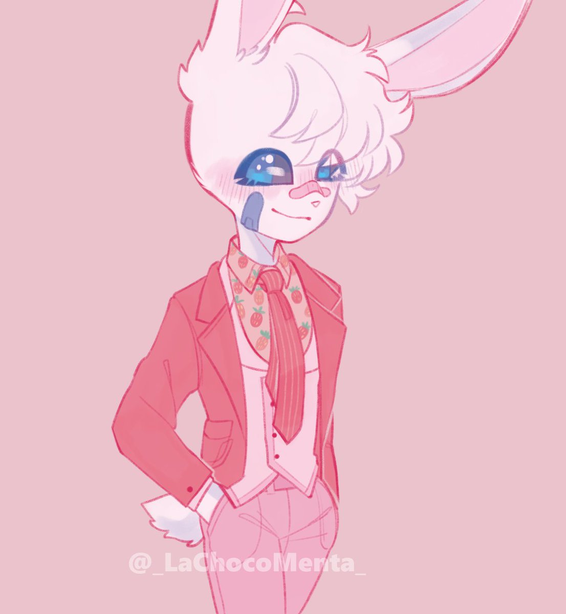 _LaChocoMenta_'s tweet image. ✨🍓No queria dibujar a Conter con el 🍓 dress, soooo, mi gemelo me sugirio que dibujará el vestido, pero convirtiendolo en un traje, y aqui está :)
Se podría decir que es un Strawberry suit? 🍓✨