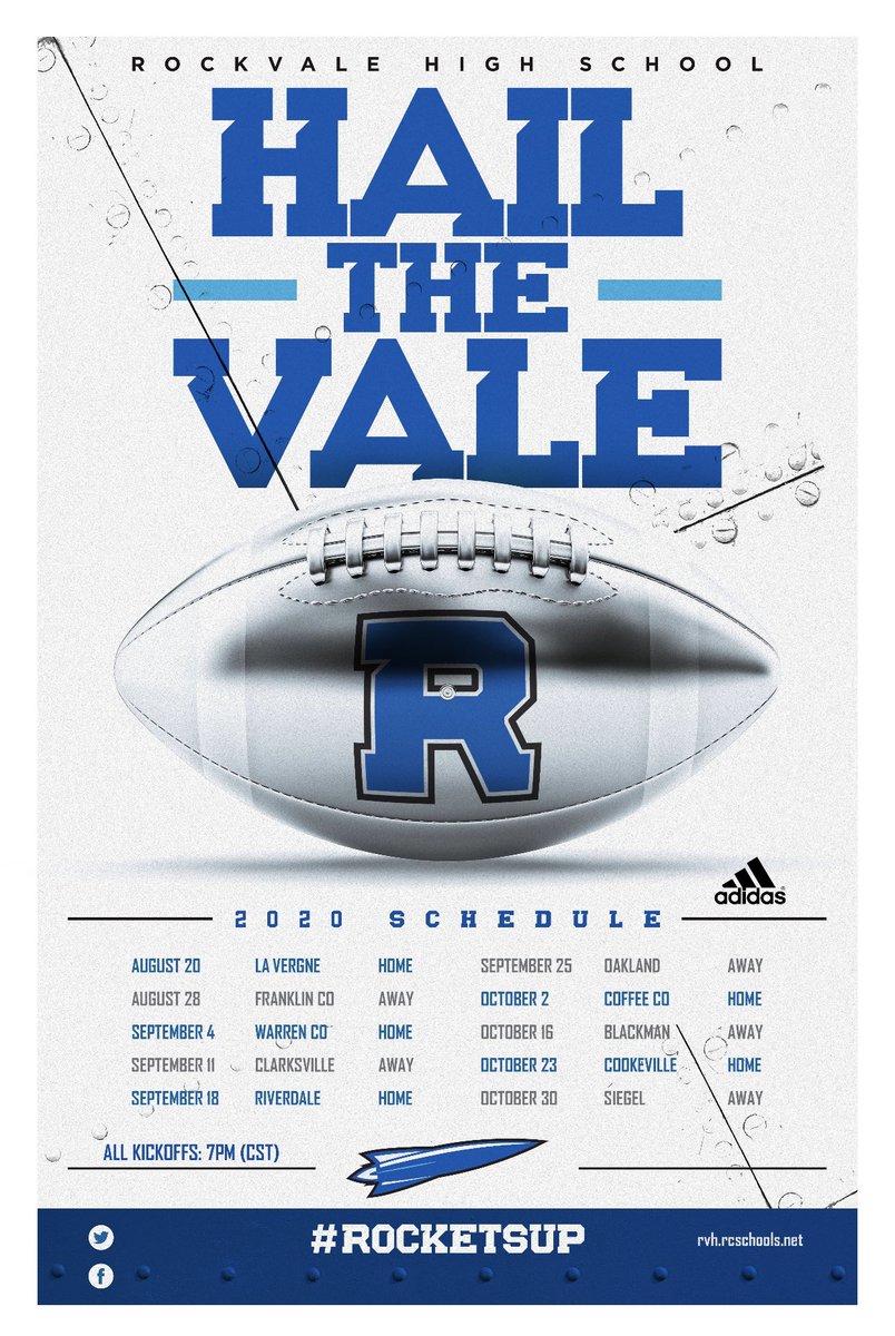 The season is about to kickoff! #RocketsUp <a href="/RockvaleHigh_TN/">Rockvale High School</a> <a href="/Rockvale_FB/">Rockvale Rockets Football</a>