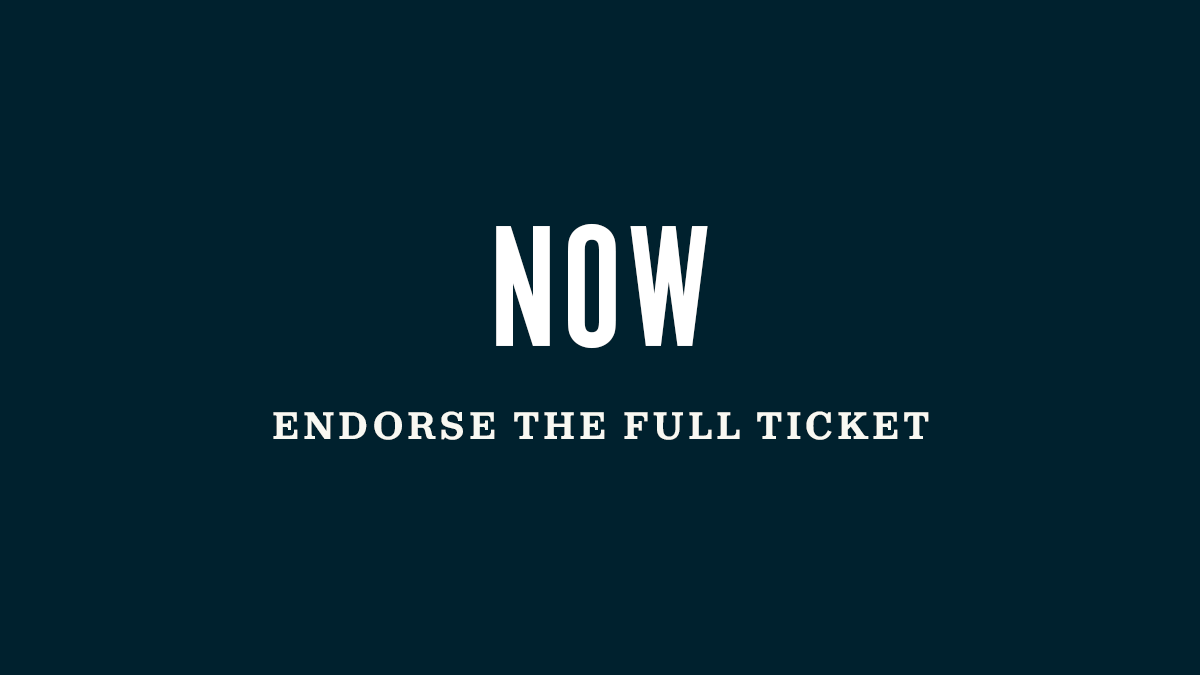 Add your name to endorse the full ticket:  https://bit.ly/31H7H4b 