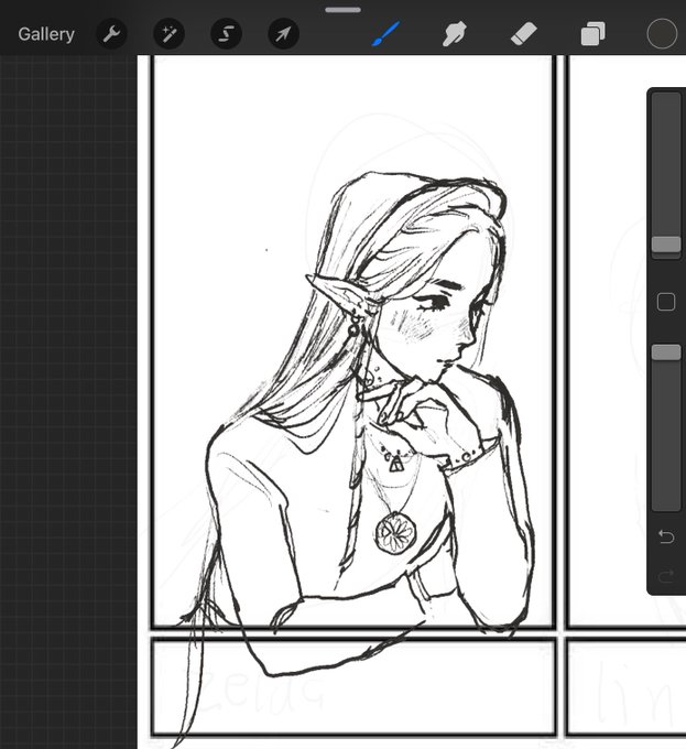 okay really like how I drew her here omg 
