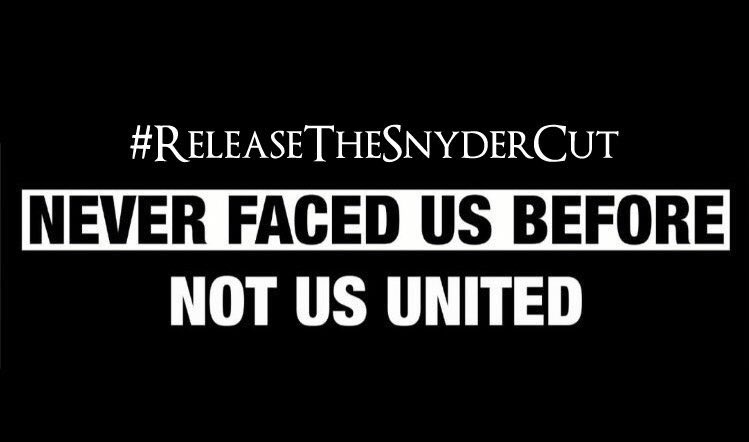 That fight for life saving causes and for  #PowerfulArt has no fixed end point or end date.So long as people continue to come together to be a force for good, the movement will never die.The movement... is not dead.Long live  #ReleaseTheSnyderCut