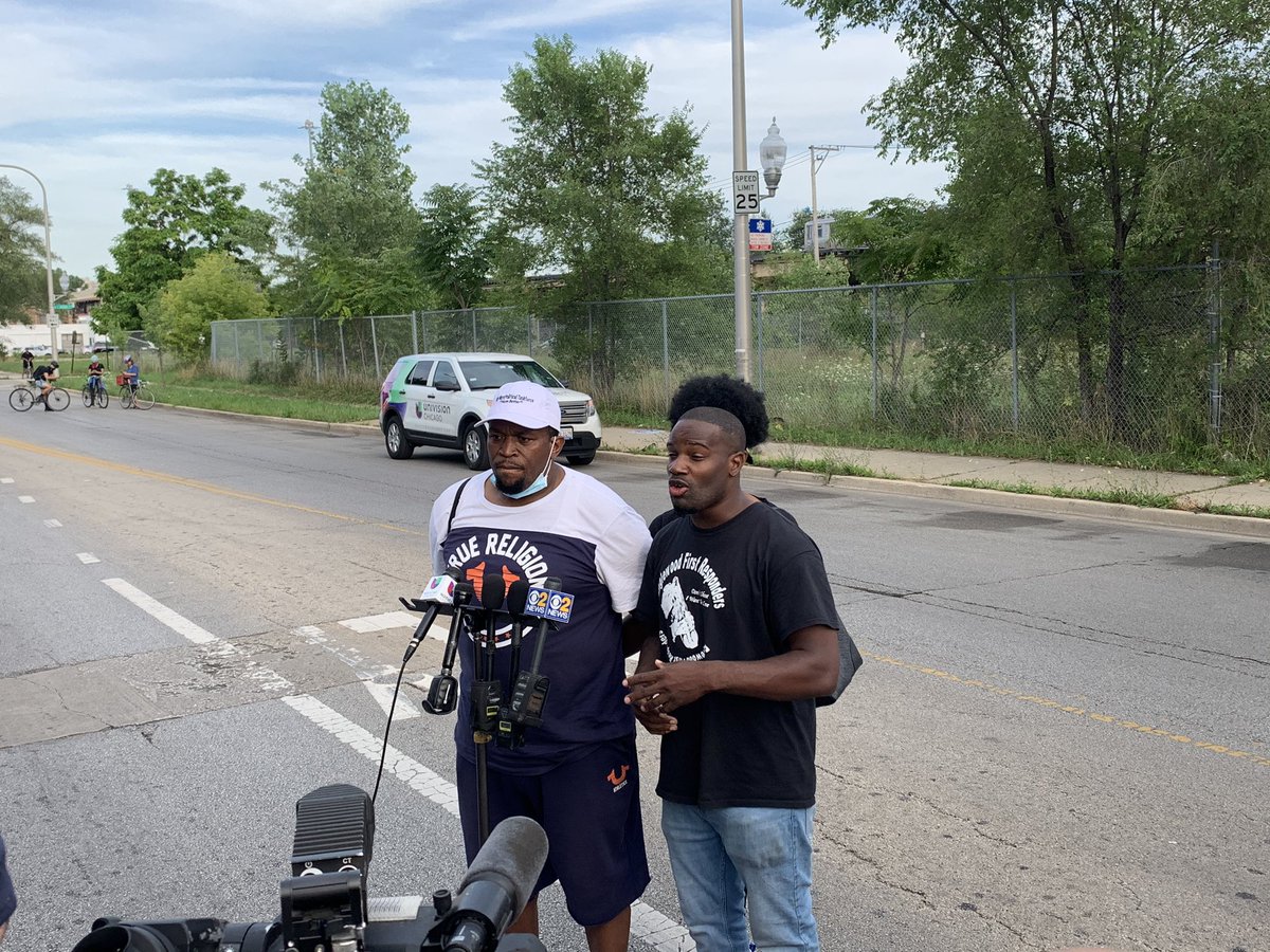 “When they leave, the police are gonna be pulling us over, pulling our kids out of cars,” said the resident.  #ChicagoProtests