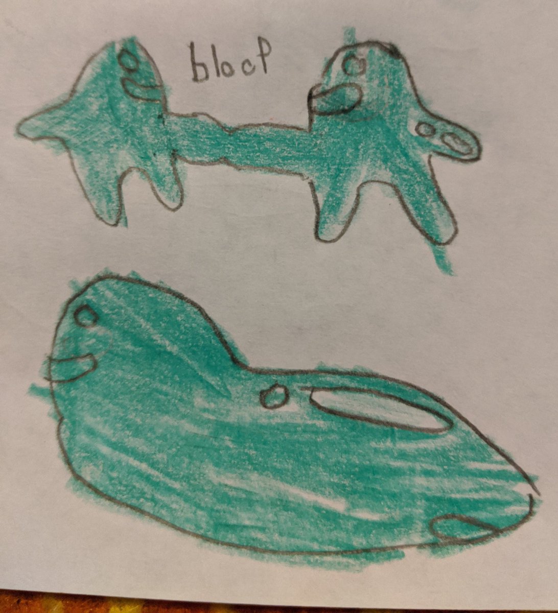 CayeMarsh's tweet photo. Some fan art inspired by #5worlds from my 7yo. Their favorite character: Ram Sam Sam. (I did one, too). https://t.co/pVE8Nnom1t