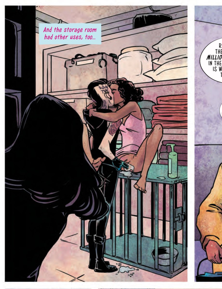 The reason why I’m caught up in this is because of Sylvia. Jones is the only character shown having sex with her (IIRC) and it’s VERY queer. (This scene, btw, was something  @tinahornsass and I chatted about in Dec — I encouraged her to be unapologetic about it & it’s SUPER hot)