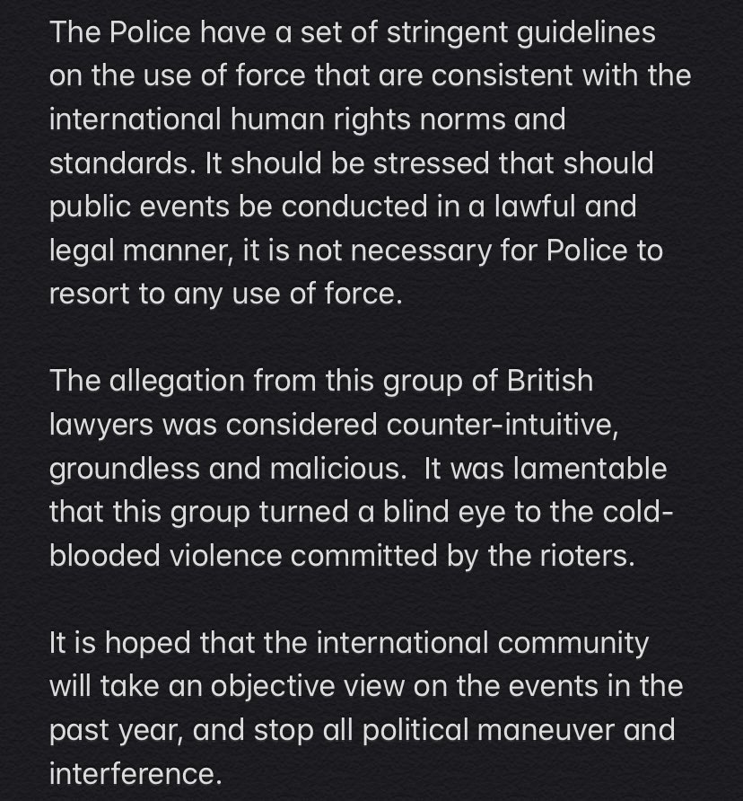 lukedepulford's tweet photo. From @hkpoliceforce about my private prosecution. 

U ok la? https://t.co/rOydDUkPMN