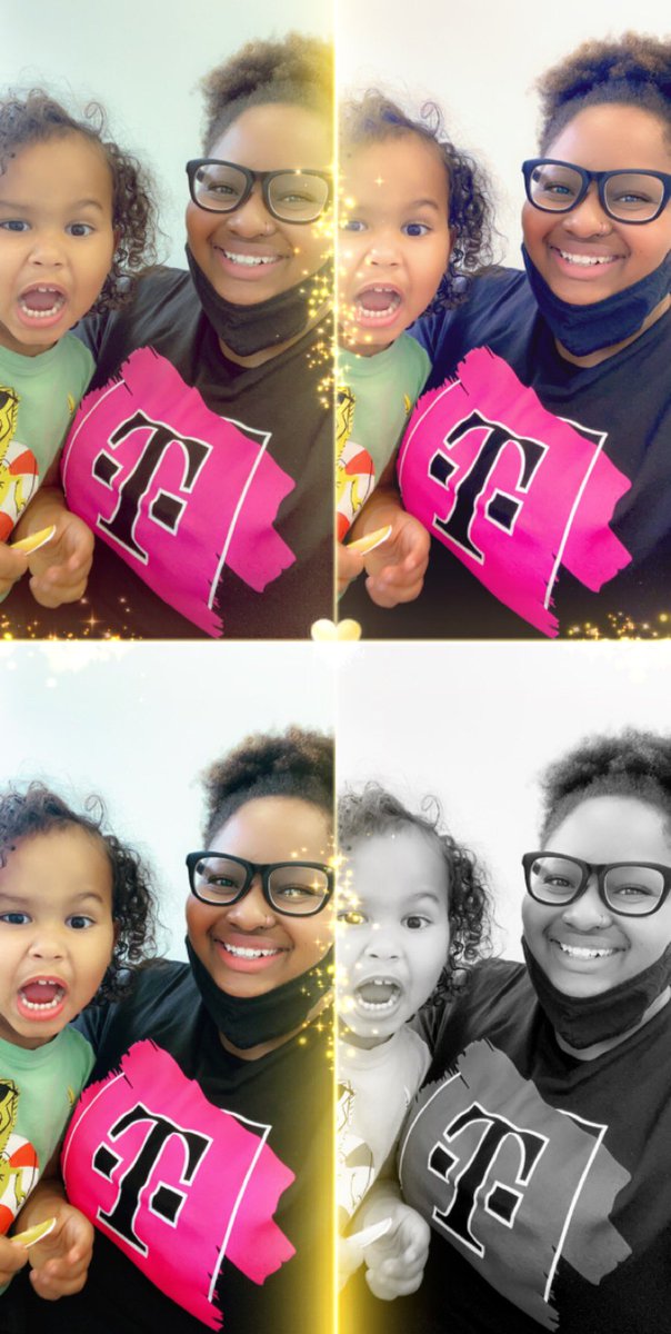 NeaRenice's tweet photo. Told baby bro to smile and this is what he gives me! Kids are hilarious! β€οΈπ
Even on my off days, the magenta love is strong! #NewTMobile #ButFirstASelfie π https://t.co/KciMNx7tTV
