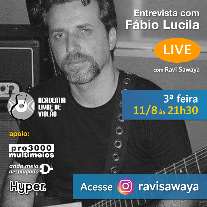 AMDesplugado's tweet photo. Nesta terça, às 21h30, live-entrevista de Ravi Sawaya com o professor e luthier Fábio Lucila na seção "Corda Certa" da Academia Livre de #Violão, em https://t.co/R23I6qK9Pb #fabiolucila #luthier #professor #entrevista #live #ravisawaya #academialivredeviolao #andomeiodesplugado https://t.co/JXCJcv6OjY