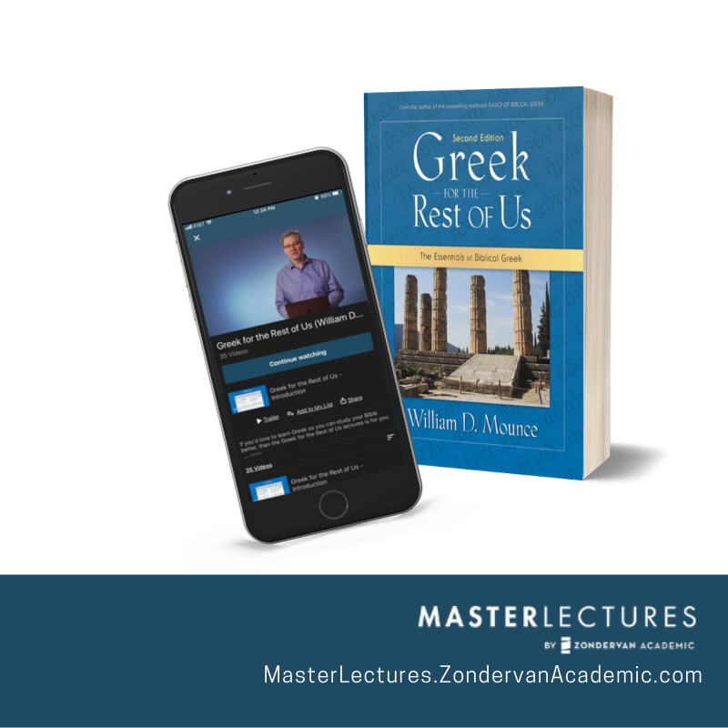 billmounce's tweet photo. The #onlinecourse Greek for the Rest of Us provides 35 easy-to-follow lessons to help you gain a sound knowledge of #Greek and learn to use tools that will add muscle to your #Bible studies.
Watch all 35 lessons in @ZonderAcademic's #MasterLectures app:
https://t.co/f8WaUsaRM9 https://t.co/tJiKYBWp5p