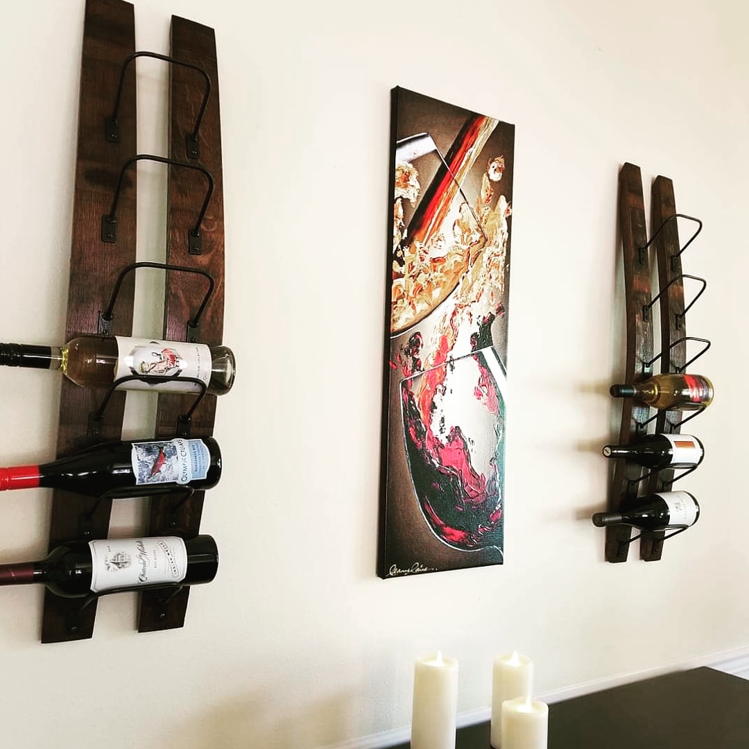 Client bought my #wineart Distilled and Fulfilled (find this is #wine #art in many sizes: leannelainefineart.com) #winetasting