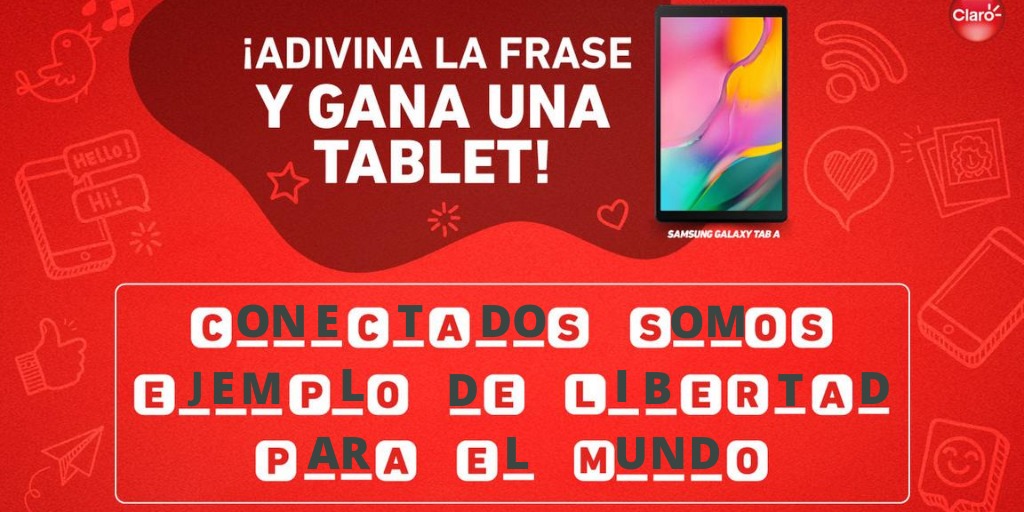 JeniferLes's tweet photo. @ClaroEcua #ConectadosAvanzamos la frase es:
CONECTADOS SOMOS EJEMPLO DE LIBERTAD PARA EL MUNDO 
🤗😍🤗😍 https://t.co/oCPGpsgrXL