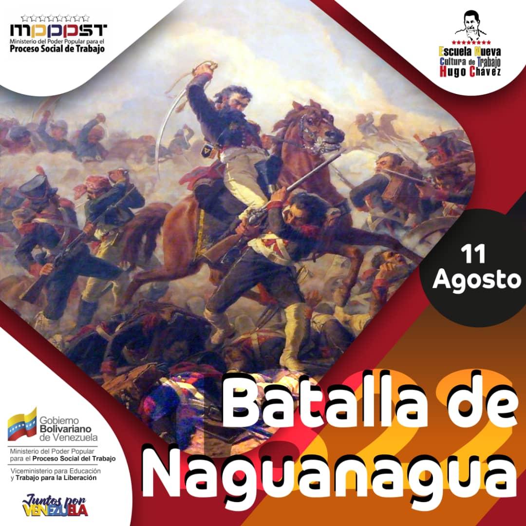 #Efemeride|#11agosto
En el marco de la Guerra de Independencia de Venezuela, donde participaron las fuerzas realistas y las patriotas
 #GuerrillaObrera #UnionYLuchaConElPueblo