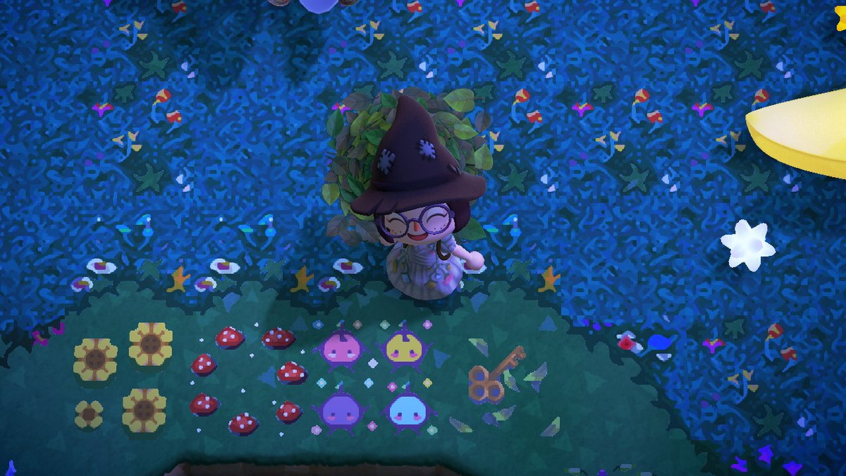 adrasteamoon's tweet image. I made little junimos with flowers!! #ACNH #acnhdesigns #acnhdesign