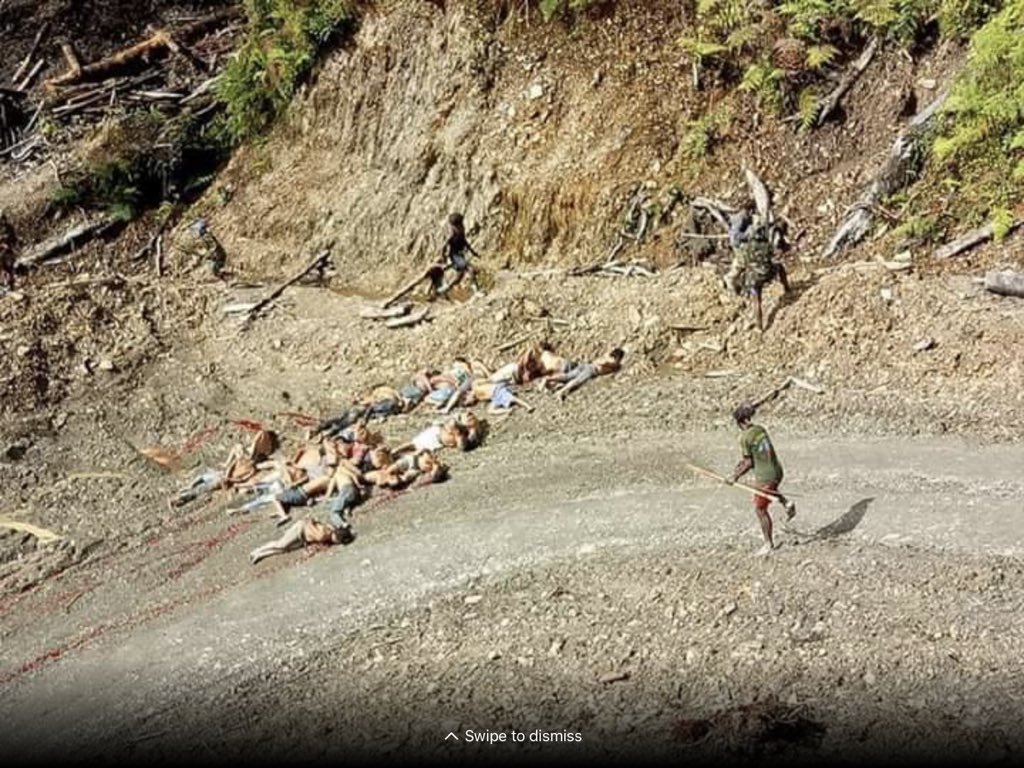 Foto-foto pembantaian pegawai Istaka Karya di  #Nduga  #WestPapua ini tidak perlu caption lagi. Yg telah mengaku bertanggung jawab atas pembantaian ini:  @BennyWenda Jacob Rumbiak TPNPB dgn dukungan aktif  @VeronicaKoman.