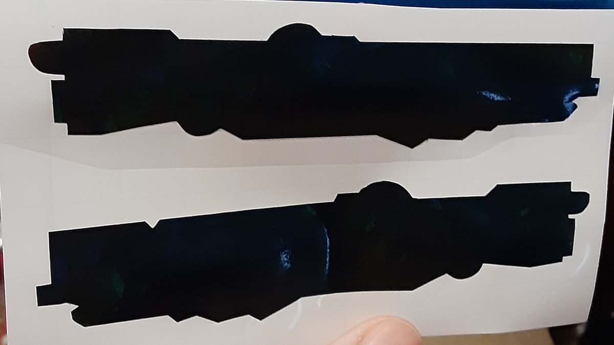 HotDogHowitzer's tweet photo. 5" Infinity decals because I needed them in my life. Smol sticker for big ship. #Halo #UNSCinfinity #343Industries https://t.co/bgVmWNPMZg