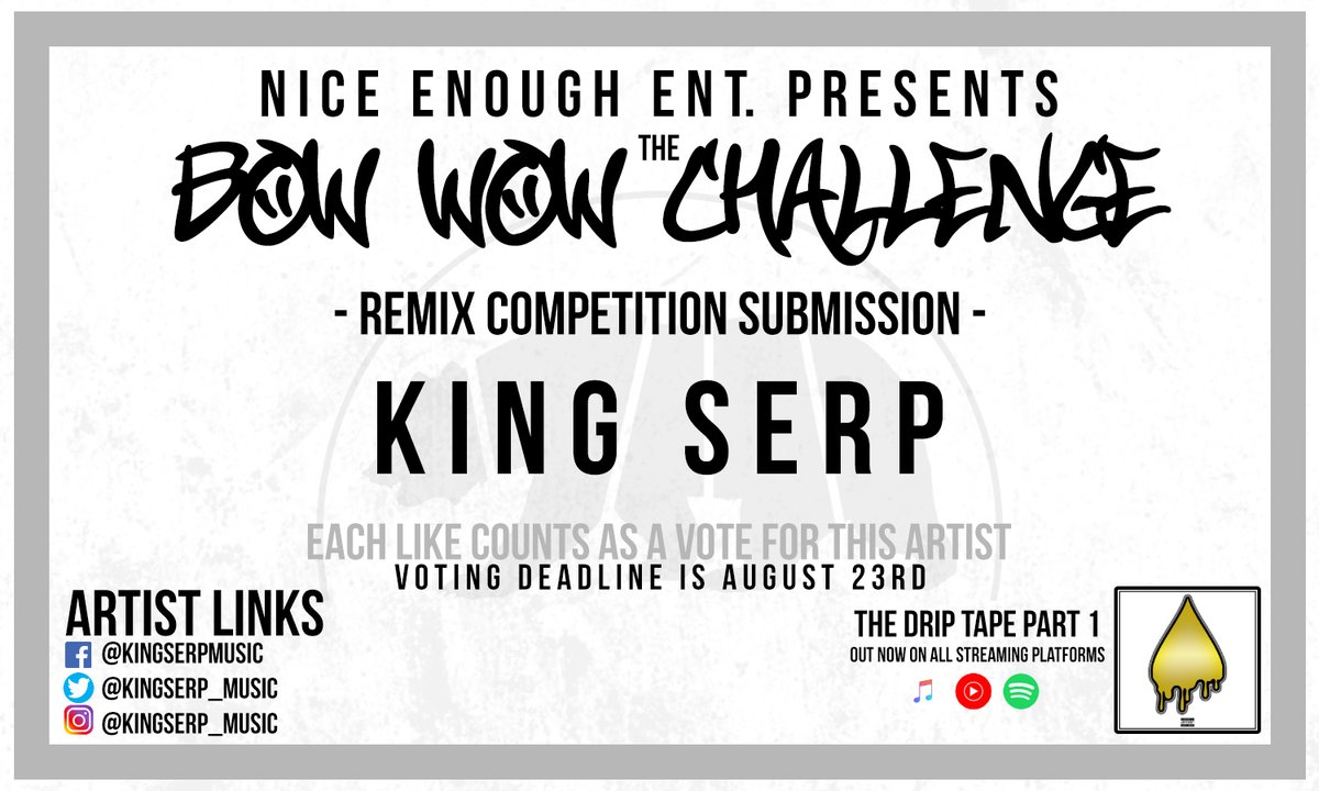 NiceEnoughEnt's tweet photo. #BowWowChallengeRemix #NiceEnoughEnt 

Voting starts Tomorrow at 10AM CST on the Nice Enough Ent YouTube Channel!
https://t.co/IZTYkWYODV https://t.co/ViYIAyro8Q