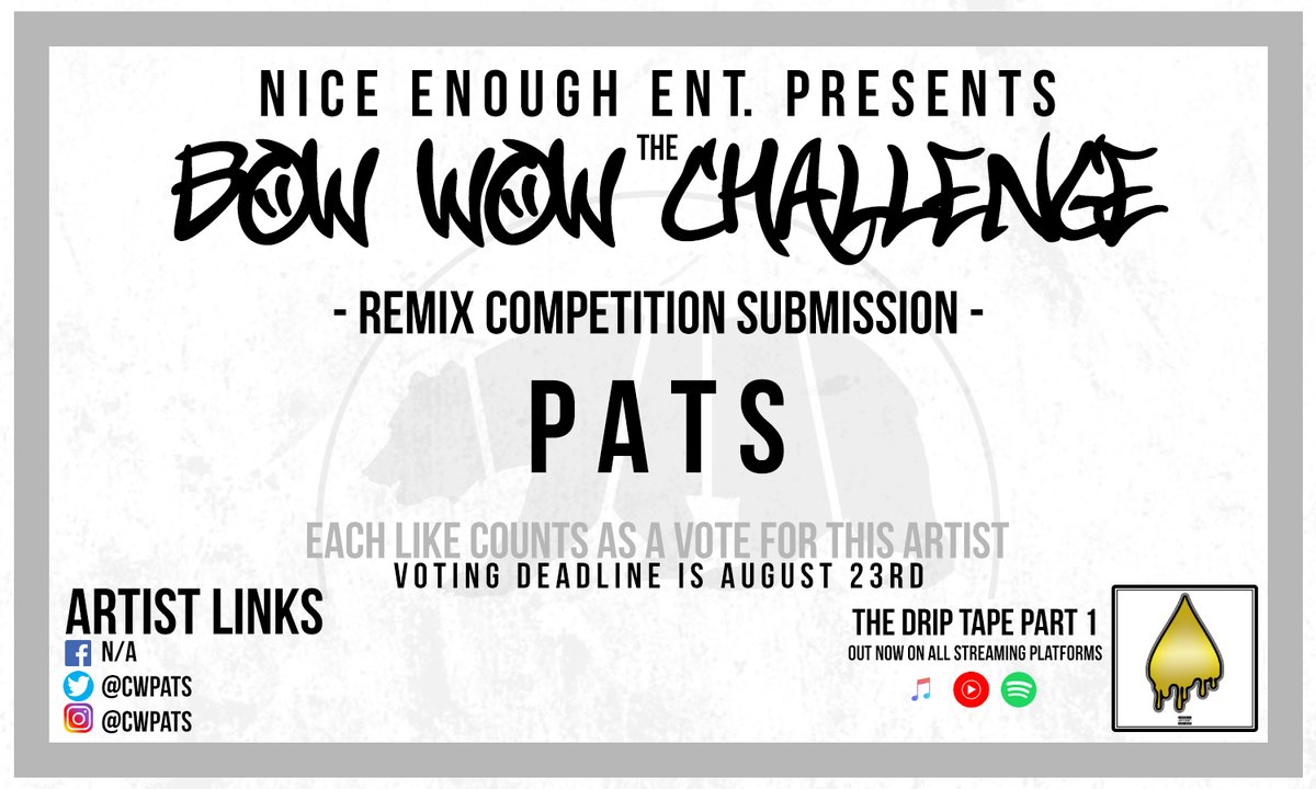 NiceEnoughEnt's tweet photo. #BowWowChallengeRemix #NiceEnoughEnt 

Voting starts Tomorrow at 10AM CST on the Nice Enough Ent YouTube Channel!
https://t.co/IZTYkWYODV https://t.co/zlIbCyqRTN