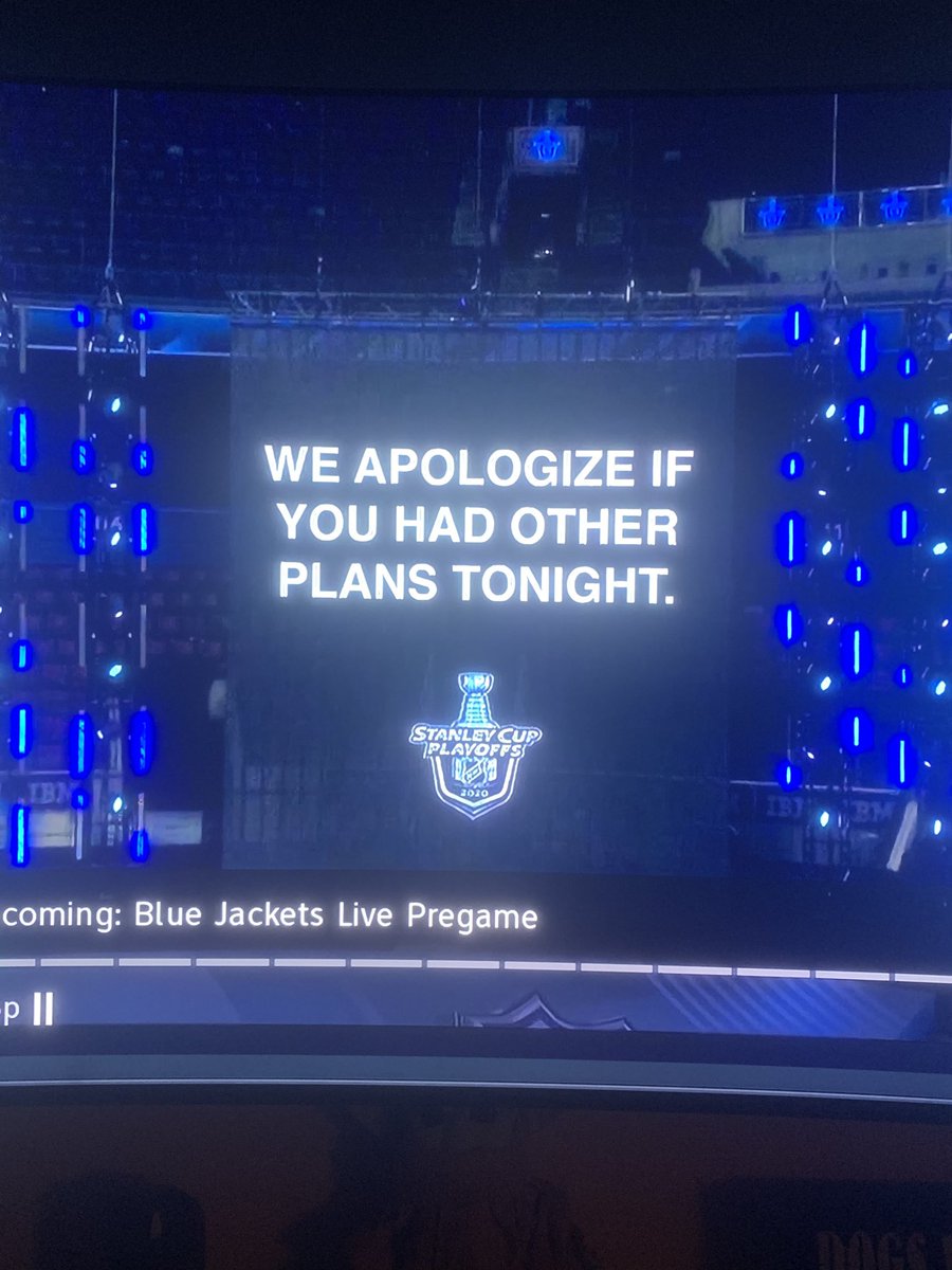 NETMNDRMom's tweet photo. LOL!  Nice @NHL!  Though if anyone has an extra anti-anxiety pill can you come over?  ⁦@TheCBJArtillery⁩ ⁦@BlueJacketsNHL⁩ https://t.co/omHZcumNrZ